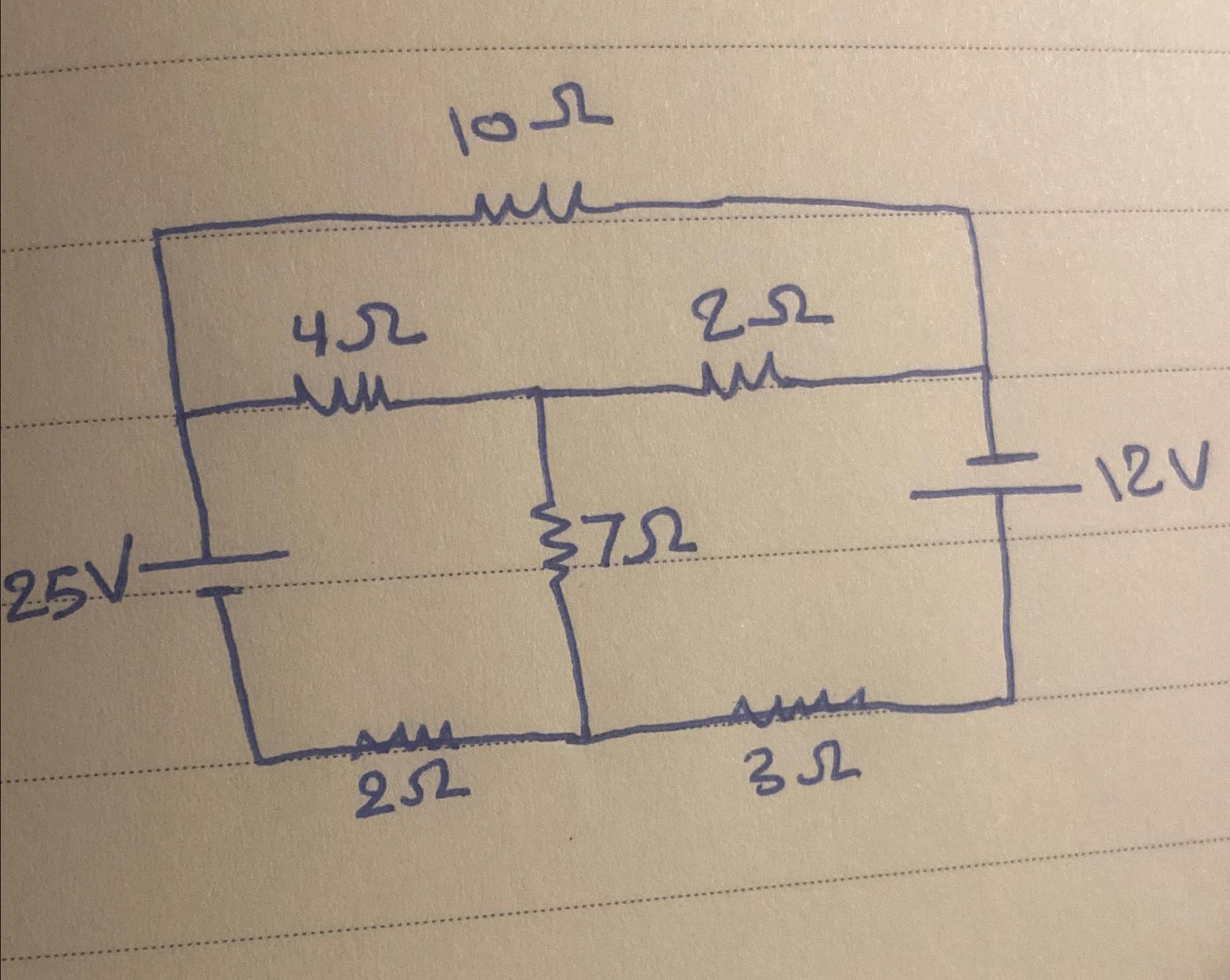 Solved Find the current in 10 ﻿ohm resistor | Chegg.com