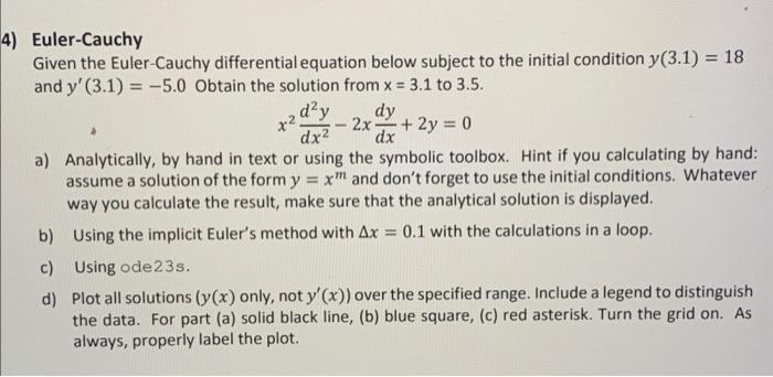 Solved This is instructions to create a matlab code. the | Chegg.com