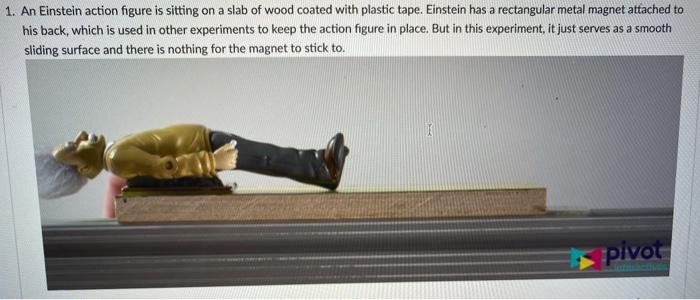Solved 1. An Einstein action figure is sitting on a slab of | Chegg.com