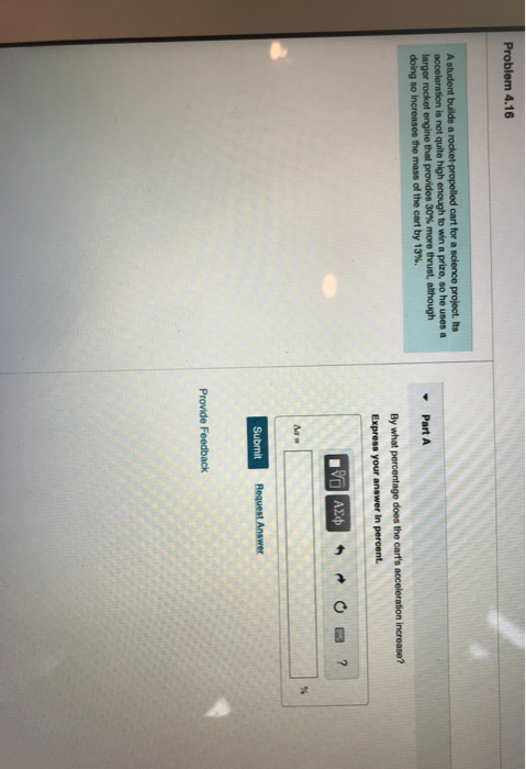 Solved Problem 4.16 A Student Builds A Rocket-propelled Cart | Chegg.com
