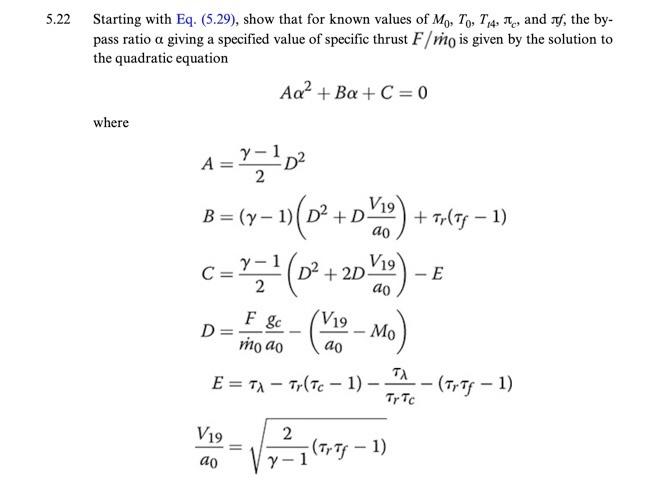 Solved Starting with Eq. (5.29), show that for known values | Chegg.com