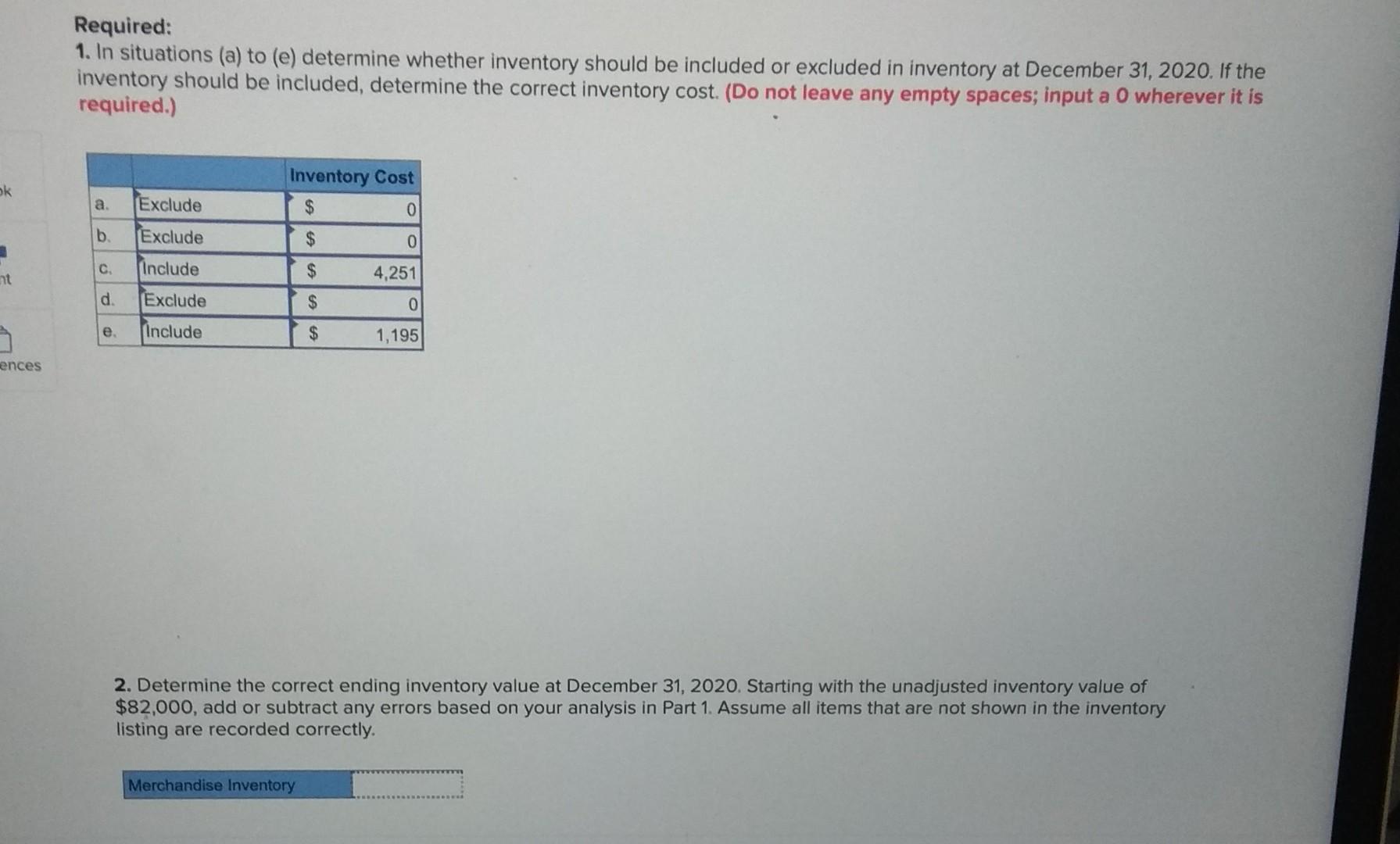 Solved Required: 1. In Situations (a) To (e) Determine | Chegg.com