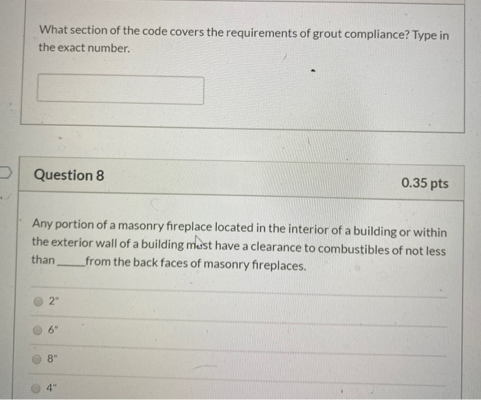 Solved What Section Of The Code Covers The Requirements O