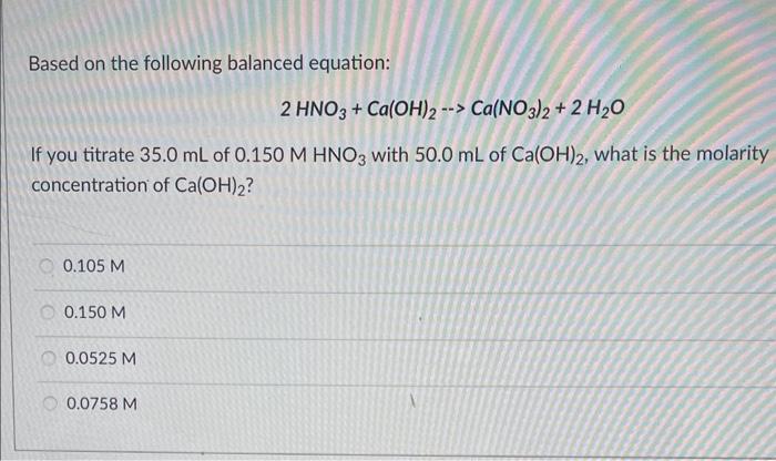 Solved Based On The Following Balanced Equation: | Chegg.com