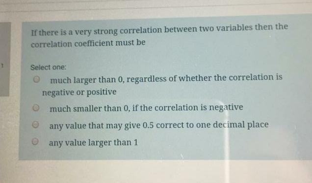 Solved If there is a very strong correlation between two | Chegg.com