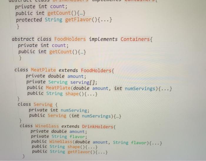 Solved how do i draw the class diagram from the following | Chegg.com