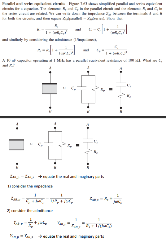 Solved Parallel and series equivalent circuits Figure 7.63 | Chegg.com