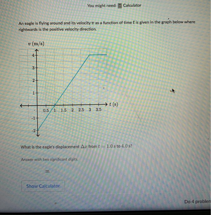 Solved You might need: Calculator An eagle is flying around | Chegg.com