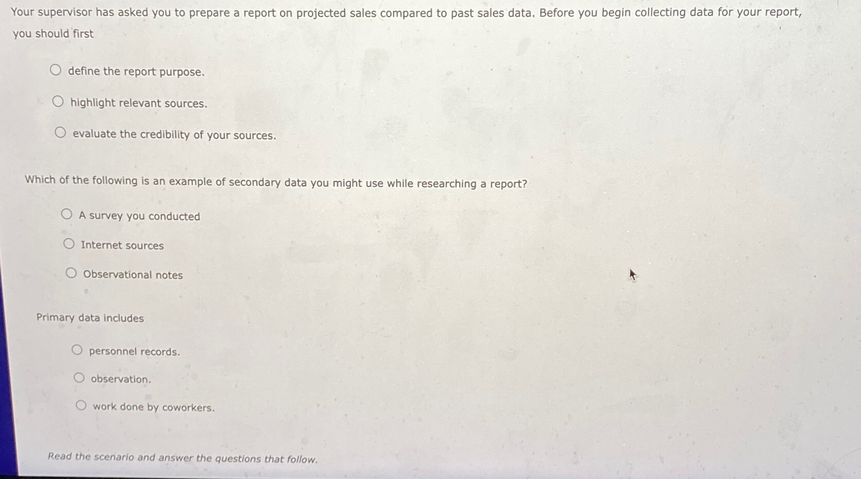 Solved Your supervisor has asked you to prepare a report on | Chegg.com