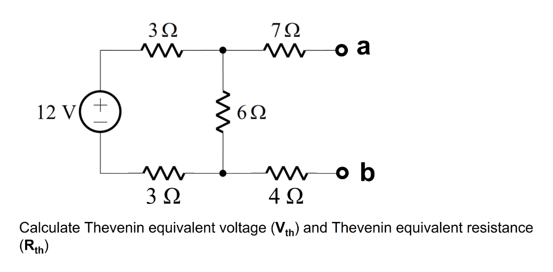 Solved Calculate Thevenin equivalent voltage (Vth ) ﻿and | Chegg.com