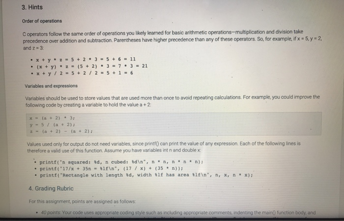 Solved 2.17 Program 2: Basic 1/0 and Operations 1. | Chegg.com