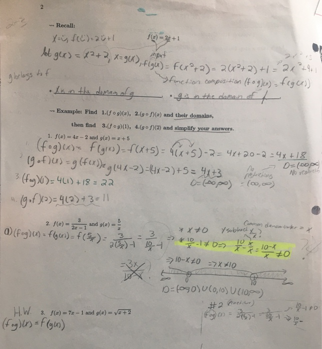 Solved On number 2 I do not understand why x/x is subtracted | Chegg.com