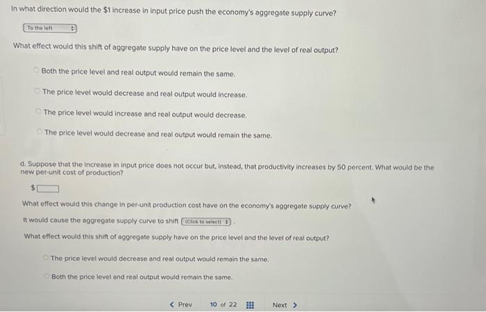 Solved Suppose that the table presented below shows an | Chegg.com