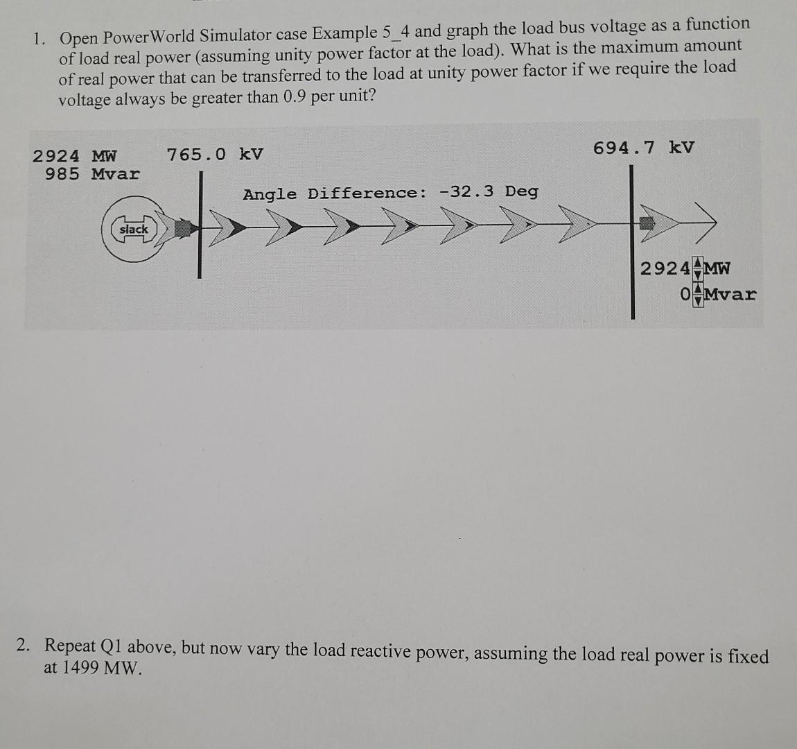 Solved Open Powerworld Simulator Case Example And Chegg Com