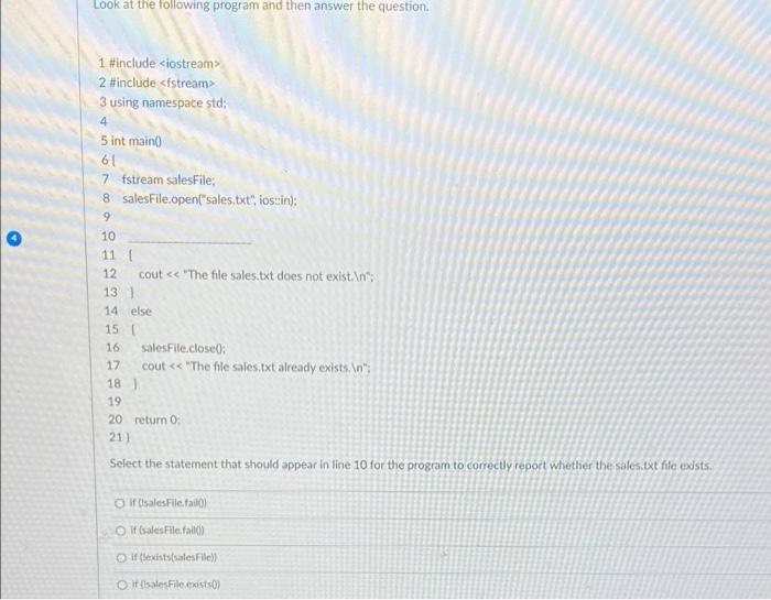 Solved Look at the following program and then answer the | Chegg.com