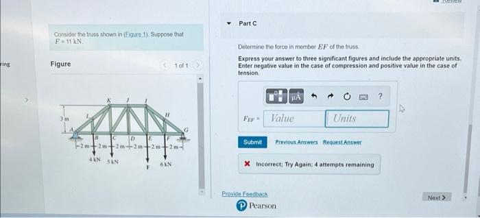 Solved consider the truss shown in (figure 1). suppose that | Chegg.com