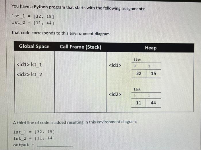 Solved Can anyone solve this question pls? It's in python | Chegg.com