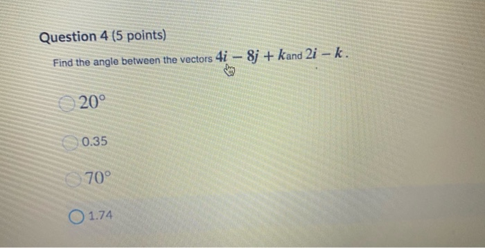 Solved Question 3 (5 points) Saving... Find the dot product | Chegg.com
