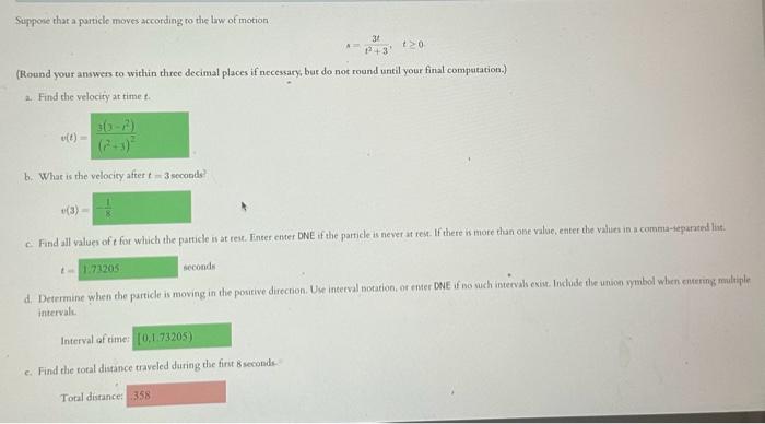 Solved just need part E🙏please explain so ik how to do it | Chegg.com