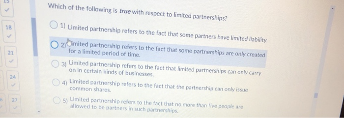 Solved Which of the following is true with respect to | Chegg.com
