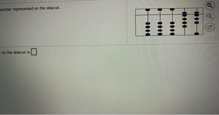 Solved number represented on the abacus o o 9 H on the | Chegg.com