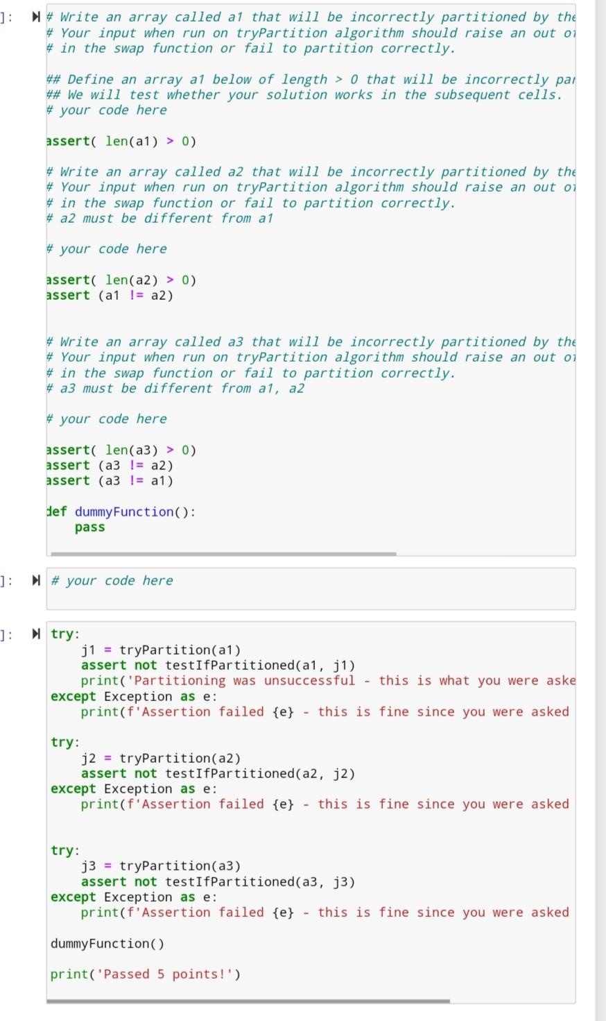 Solved ]: # Write an array called al that will be | Chegg.com