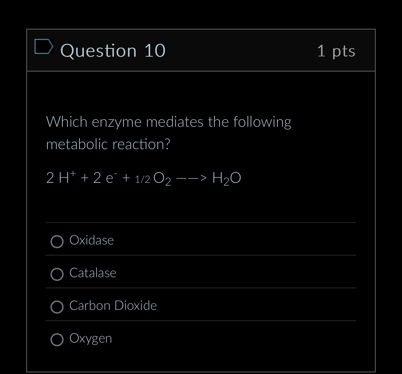 Solved Question 101 ﻿ptsWhich enzyme mediates the following | Chegg.com