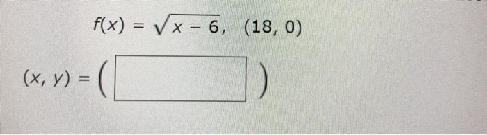 Solved find the point on the graph of the function that is | Chegg.com