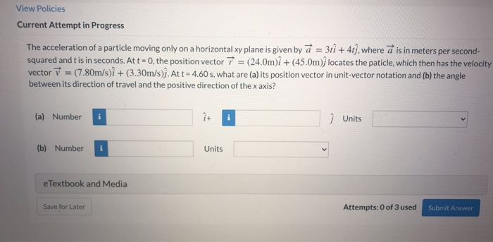 Solved View Policies Current Attempt in Progress The | Chegg.com