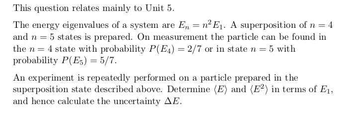 Solved The energy eigenvalues of a system are En=n2E1. ﻿A | Chegg.com