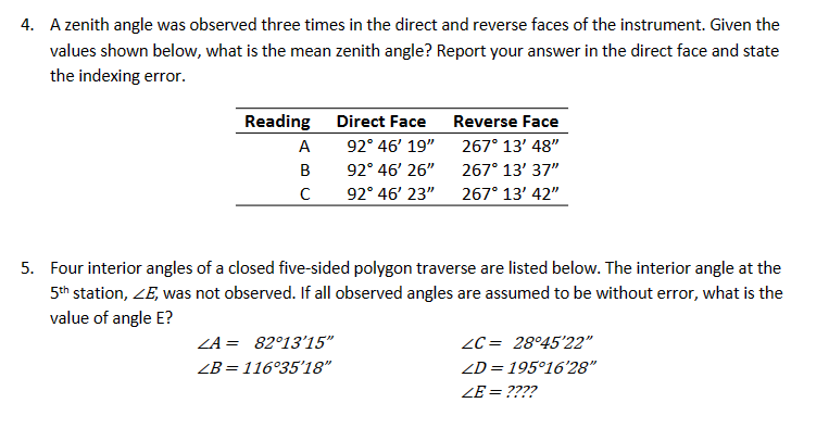 Solved A zenith angle was observed three times in the direct | Chegg.com