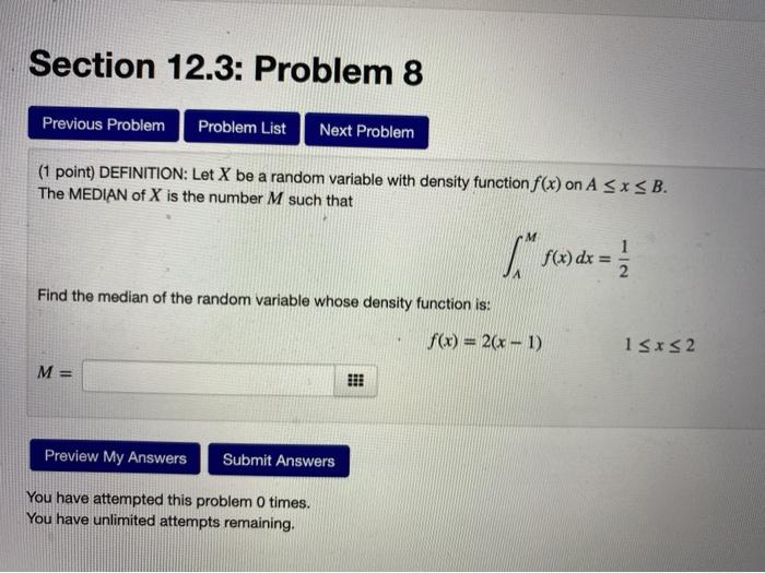Solved Section 12.3: Problem 8 Previous Problem Problem List | Chegg.com