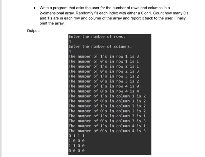 Solved Write a program that asks the user for the number Chegg