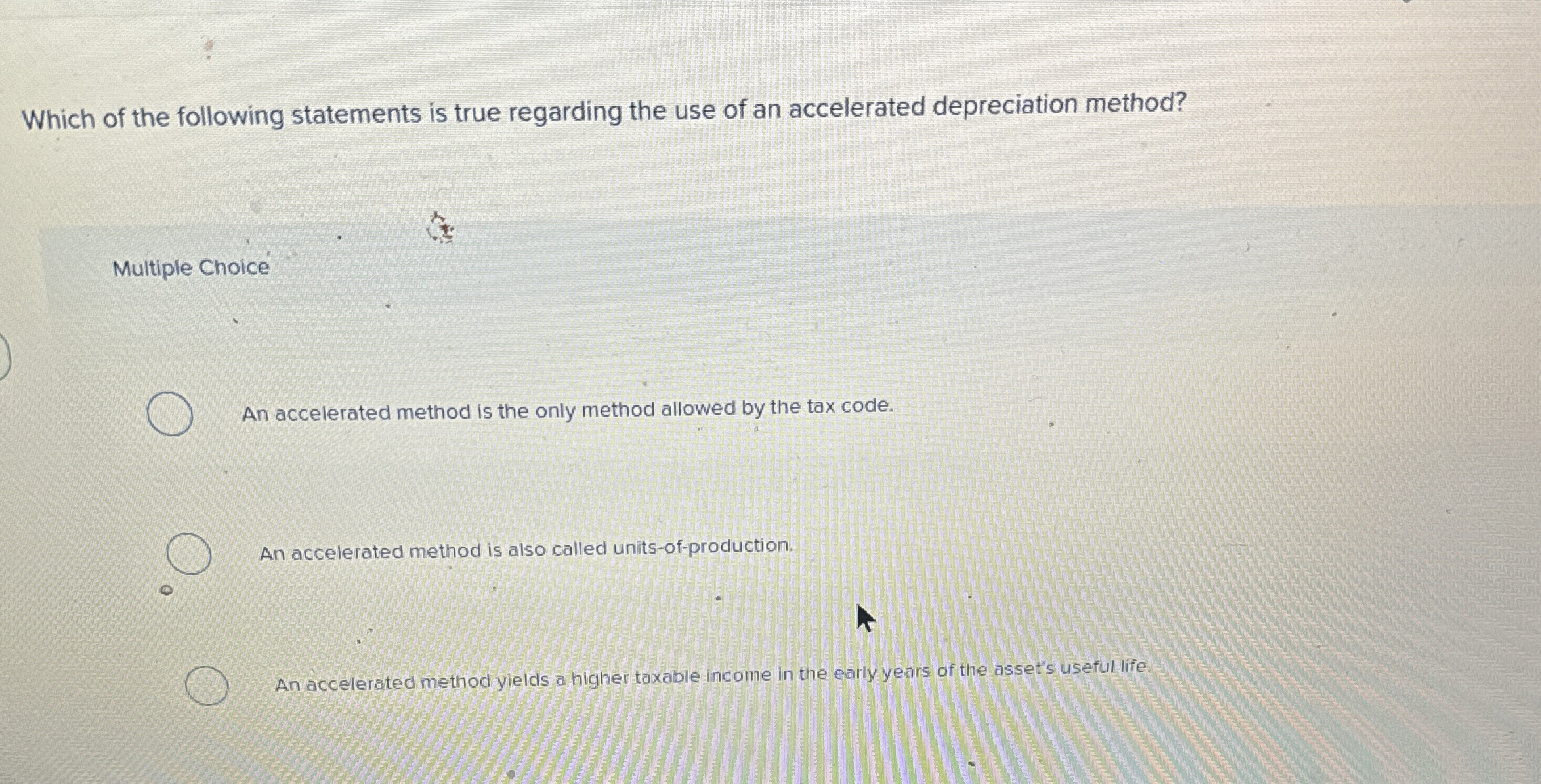 Solved Which of the following statements is true regarding