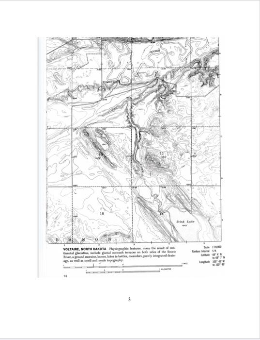 Solved Lab \# 8. Reading And Interpreting Topographic Maps | Chegg.com