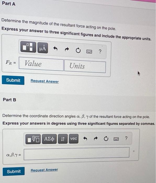 Solved Set 2 = 4 m, y=2 m. (Figure 1) Figure 1 of 1 - 250 N | Chegg.com