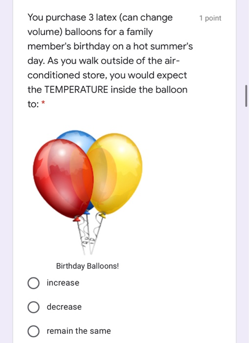 balloon purchase