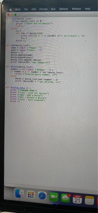 Solved Create a Python program that makes a creates and | Chegg.com