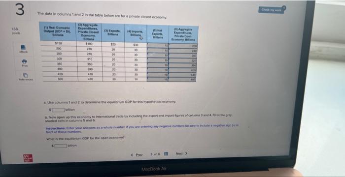Solved The data in columns 1 and 2 in the table below are | Chegg.com