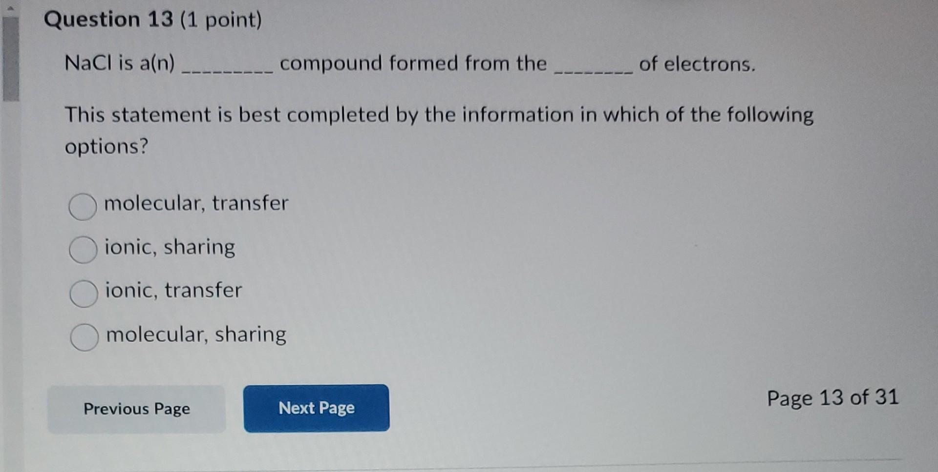 Solved A chemical property of iron is that it conducts both