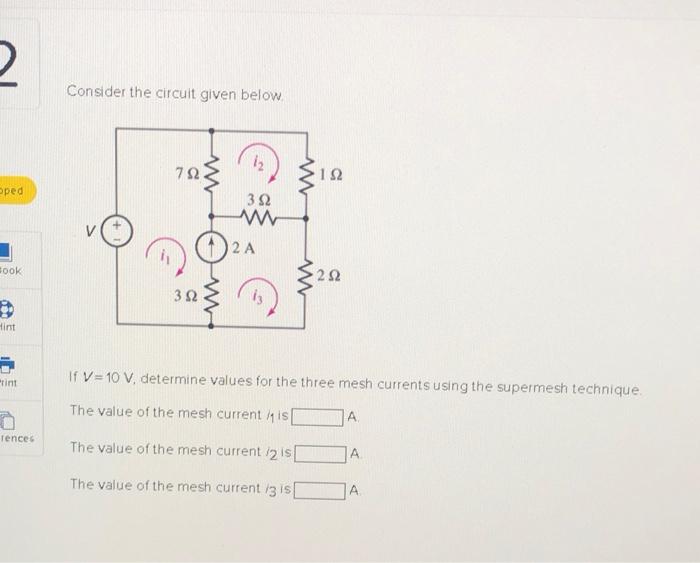 Solved 2 Consider the circuit given below 12 M 712 192 w | Chegg.com