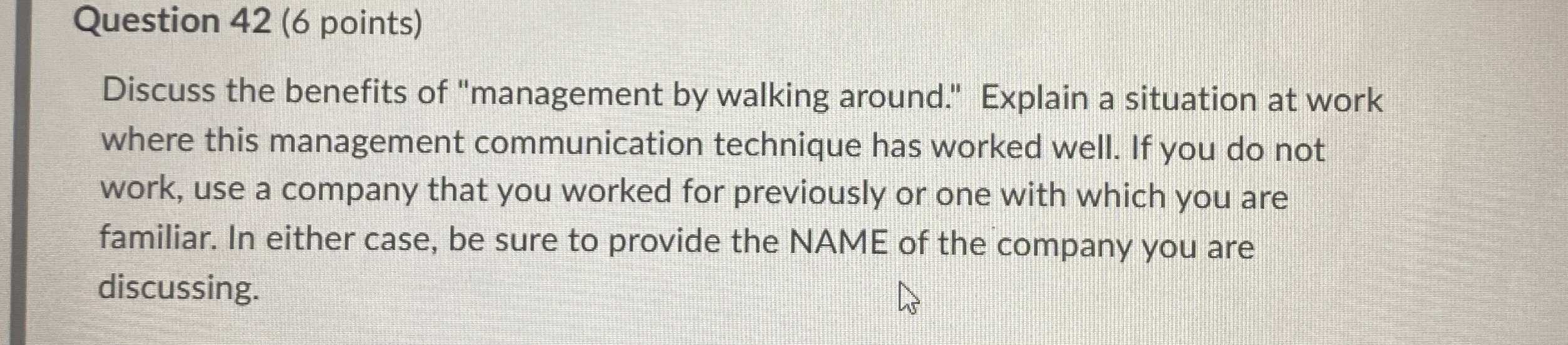 Solved Question 42 (6 ﻿points)Discuss the benefits of | Chegg.com