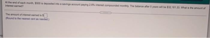 Solved At the end of each month, 5500 is deposited into a | Chegg.com