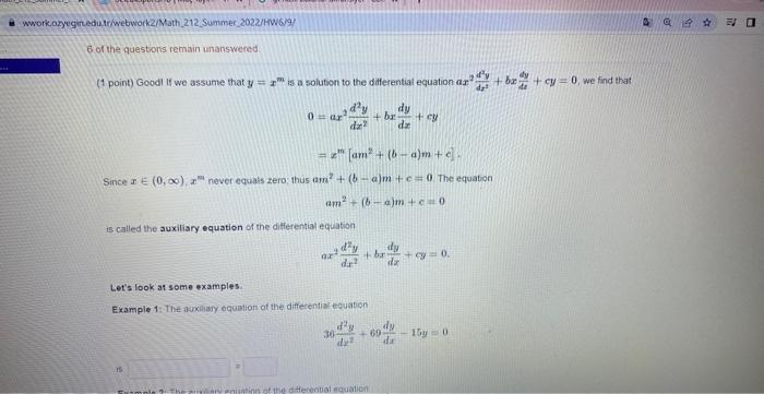 Solved This problem has multiple parts After you submit your | Chegg.com