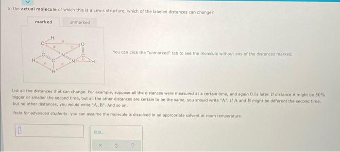 Solved in the actual molecule of which this is a Lewis | Chegg.com