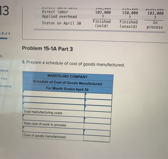 Solved Required Information Problem 15-1A Production Costs | Chegg.com