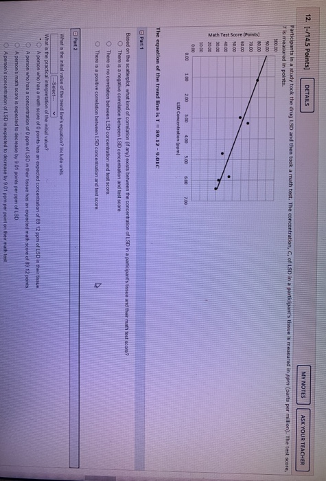 12. [-/14.5 Points] DETAILS MY NOTES ASK YOUR TEACHER | Chegg.com