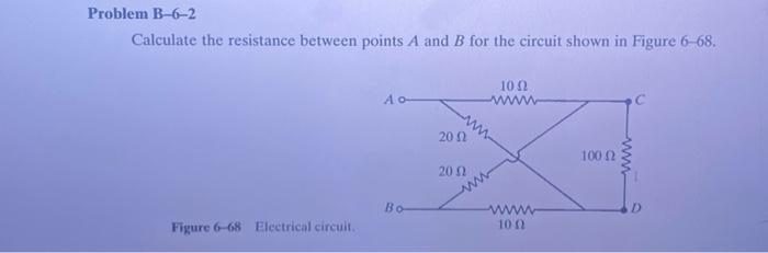Solved Calculate the resistance between points A and B for | Chegg.com