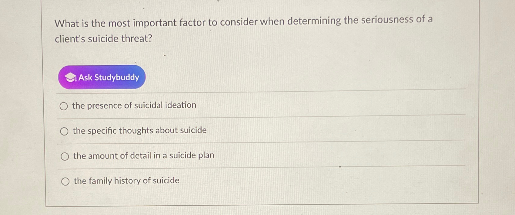 Solved What is the most important factor to consider when | Chegg.com