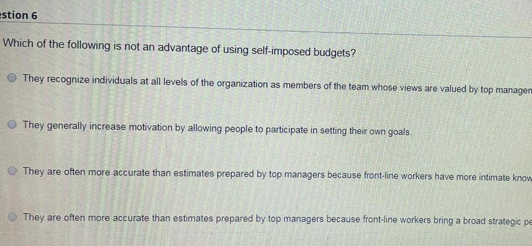 Solved Which of the following is not an advantage of using